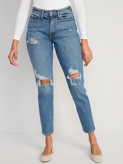 Curvy High-Waisted OG Straight Ankle Jeans product image