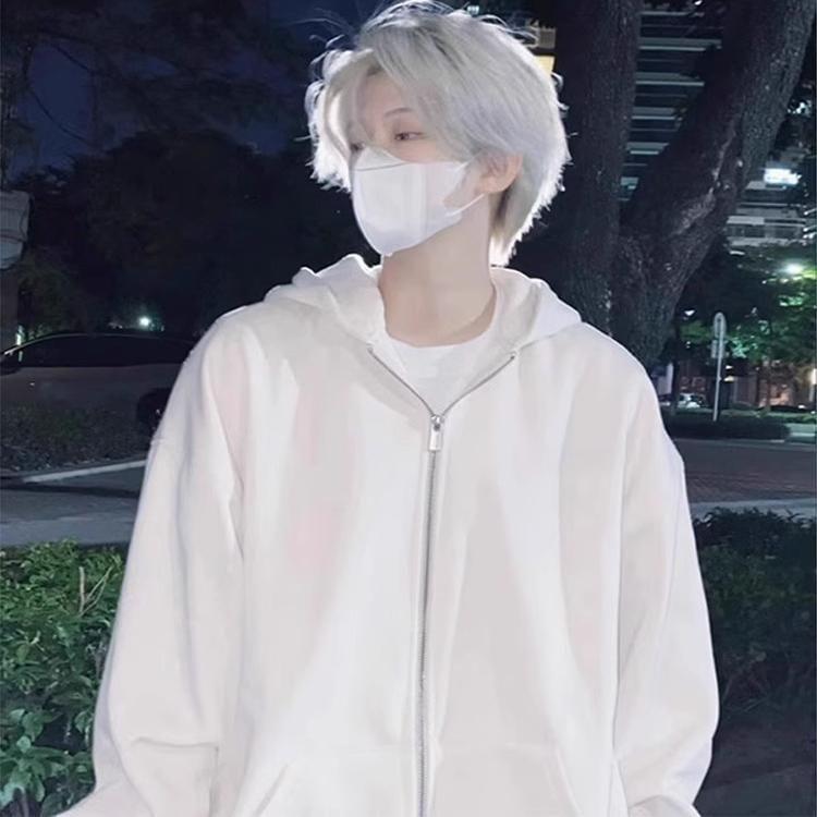 Plain Zip Hoodie Product Image