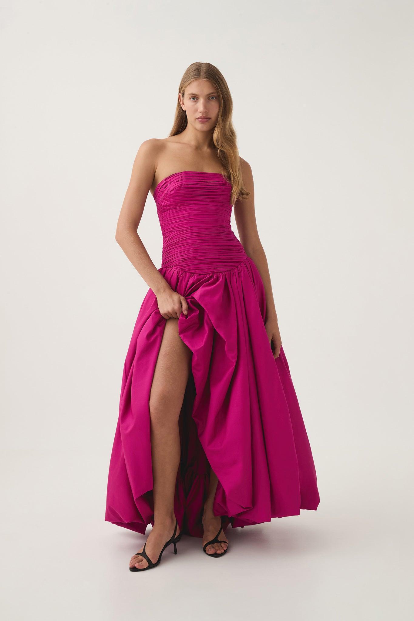 Violette Bubble Hem Maxi Dress Product Image