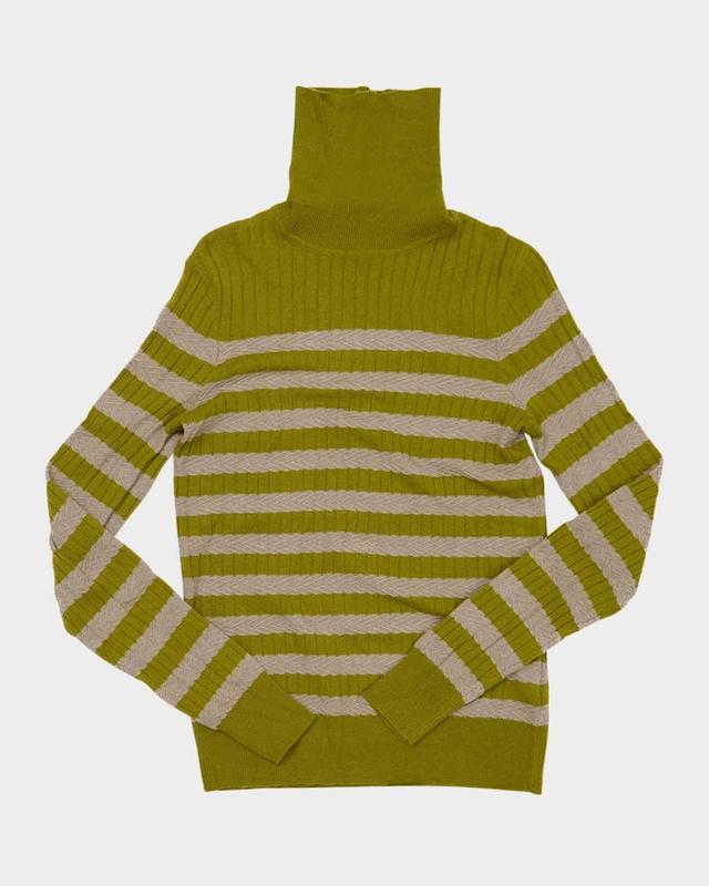 Morrissey Striped Turtleneck Rib Sweater Product Image