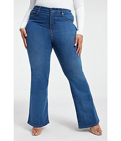 Good American Good Legs High Rise Stretch Denim Flared Jeans product image