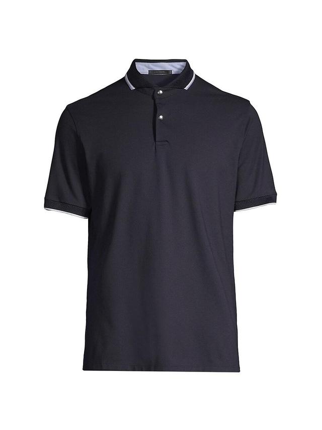 Mens Stretch Cotton-Blend Short-Sleeve Polo Shirt Product Image