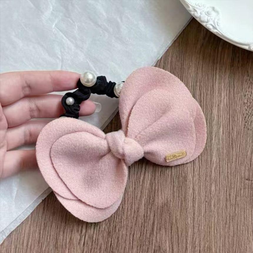 Bow Fabric Hair Tie Product Image