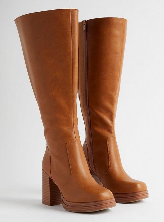 Wide Platform Knee Boot (WW) Product Image