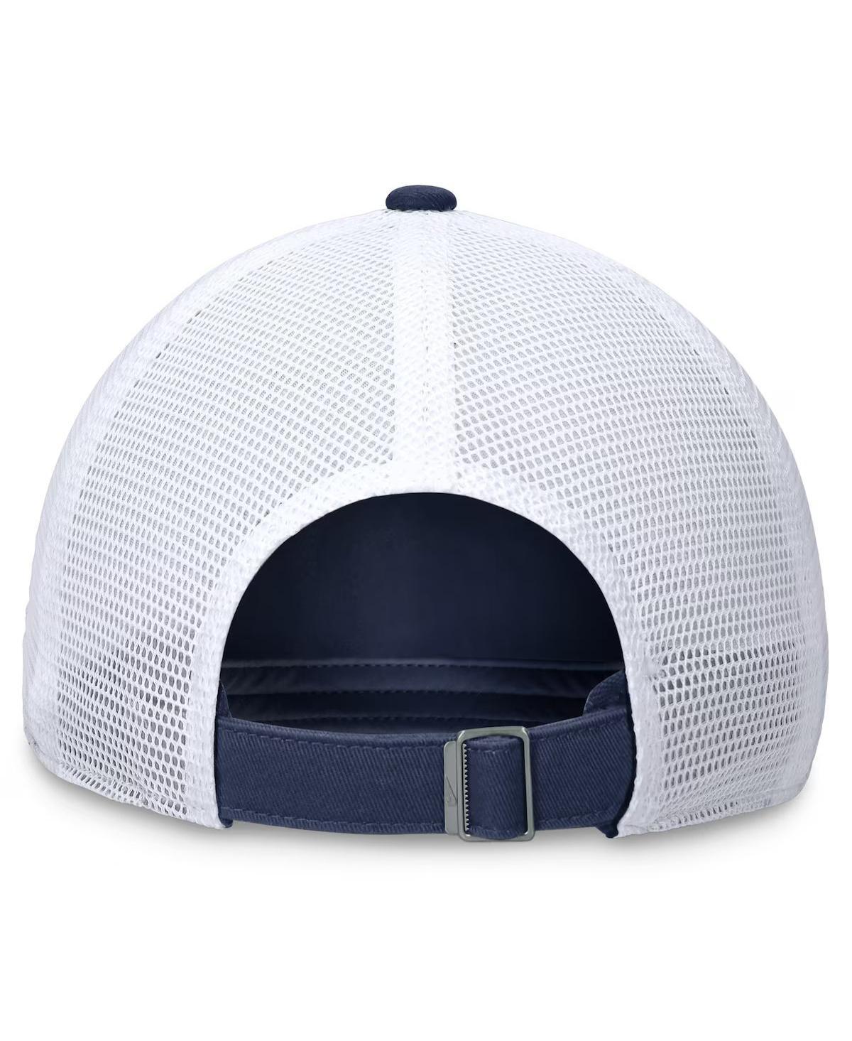 NIKE Men's Navy Milwaukee Brewers Evergreen Wordmark Trucker Adjustable Hat In Nk,mn,wh Product Image