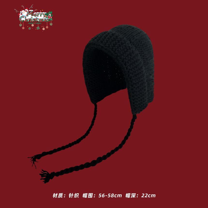 Plain Cable Knit Bonnet Product Image