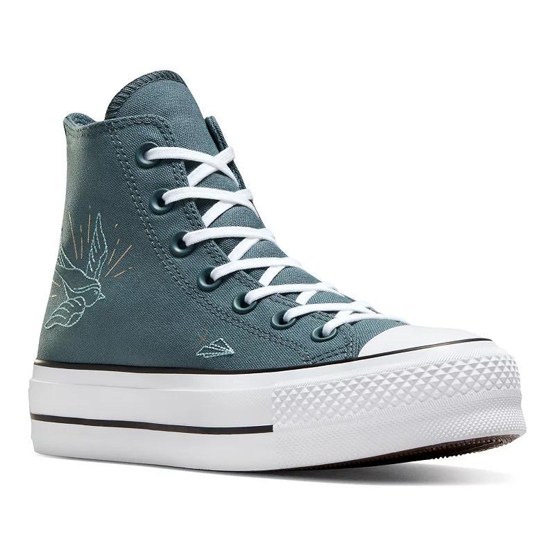 Converse Chuck Taylor All Star Lift Womens Platform Sneakers Brt Blue Product Image