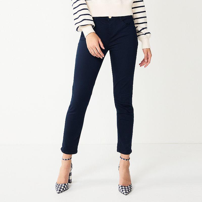 Womens Draper James High-Rise Skinny Jeans Blue Product Image