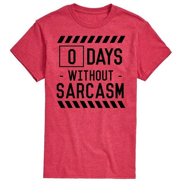 Big & Tall 0 Days Without Sarcasm Tee, Mens Product Image