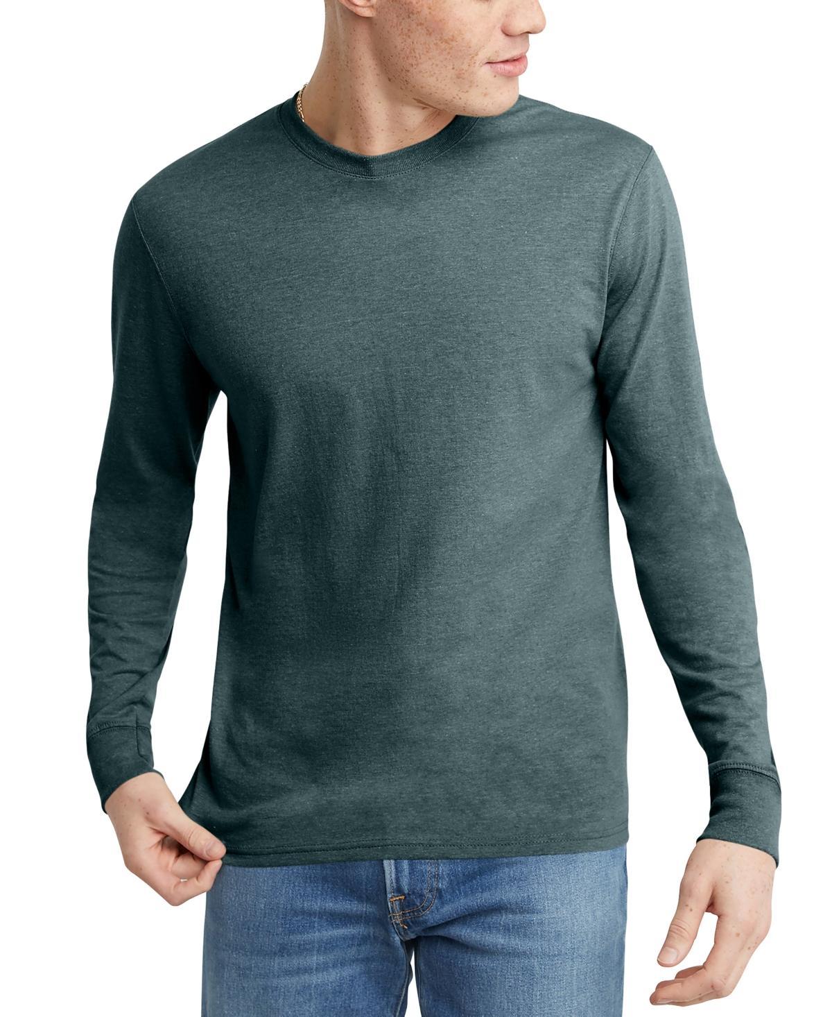 Mens Hanes OriginalsTri-BlendTee Oregano Grey Product Image