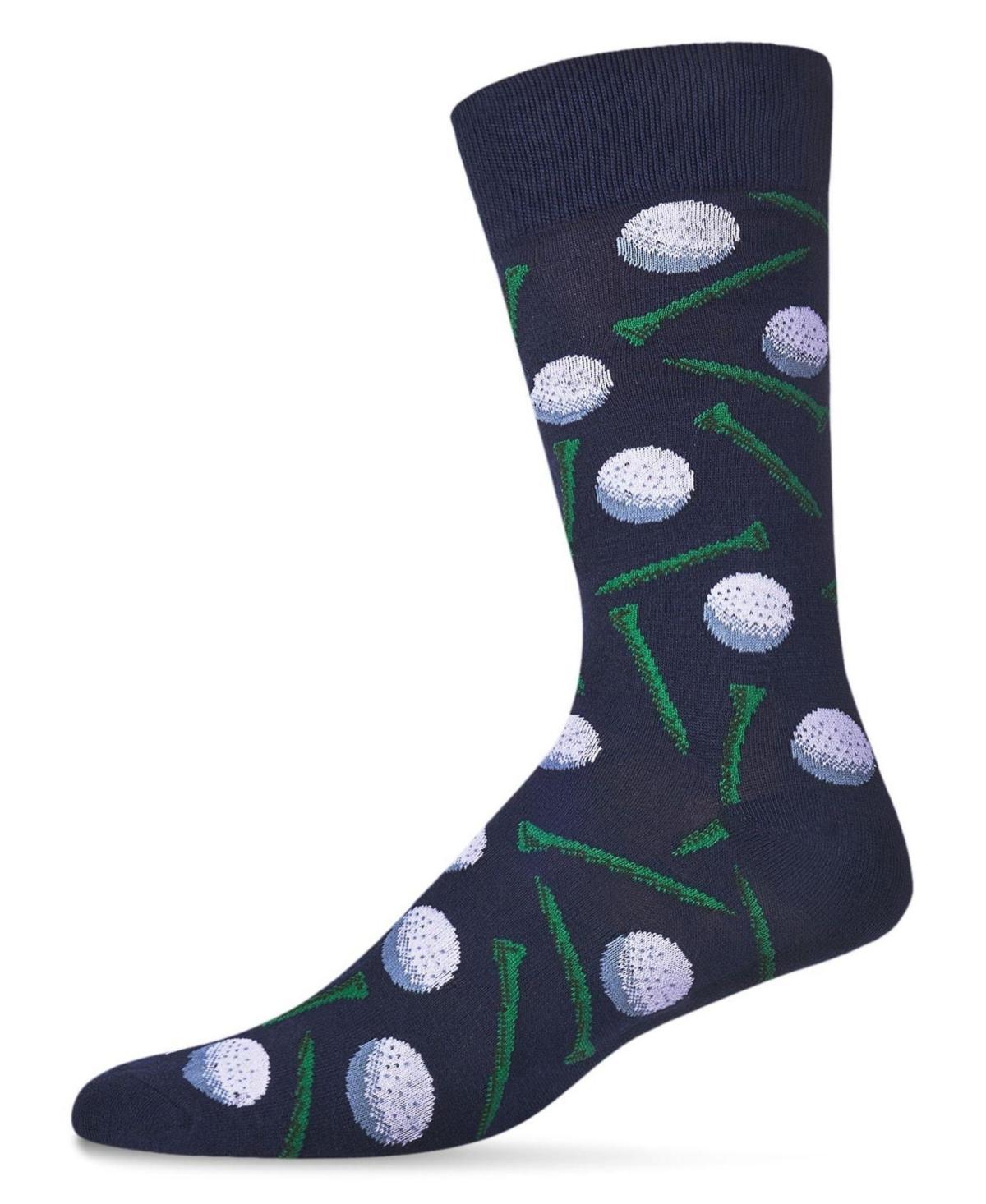 MeMoi Mens Golf Ball and T-shirt Rayon from Bamboo Blend Novelty Crew Socks Product Image