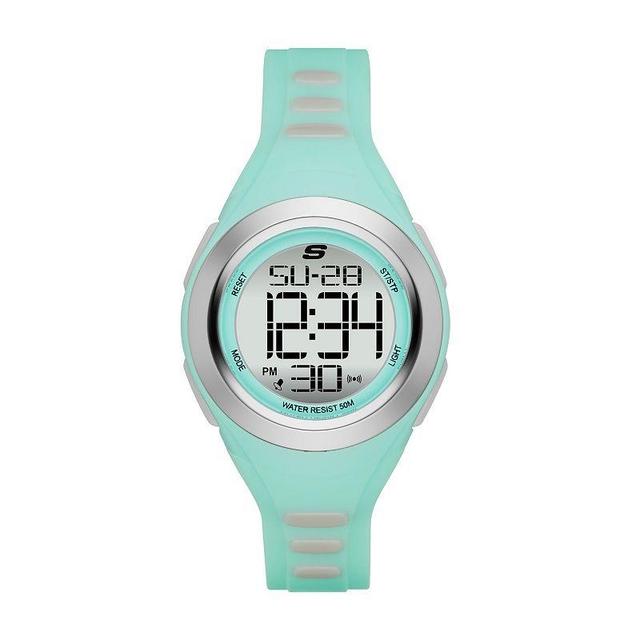 Skechers Womens Tennyson Silicone Watch, Green Product Image