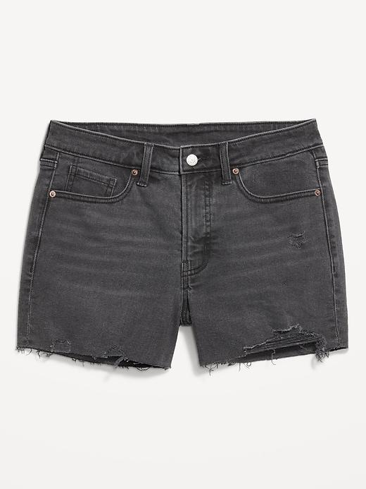 High-Waisted OG Jean Cut-Off Shorts -- 3-inch inseam Product Image