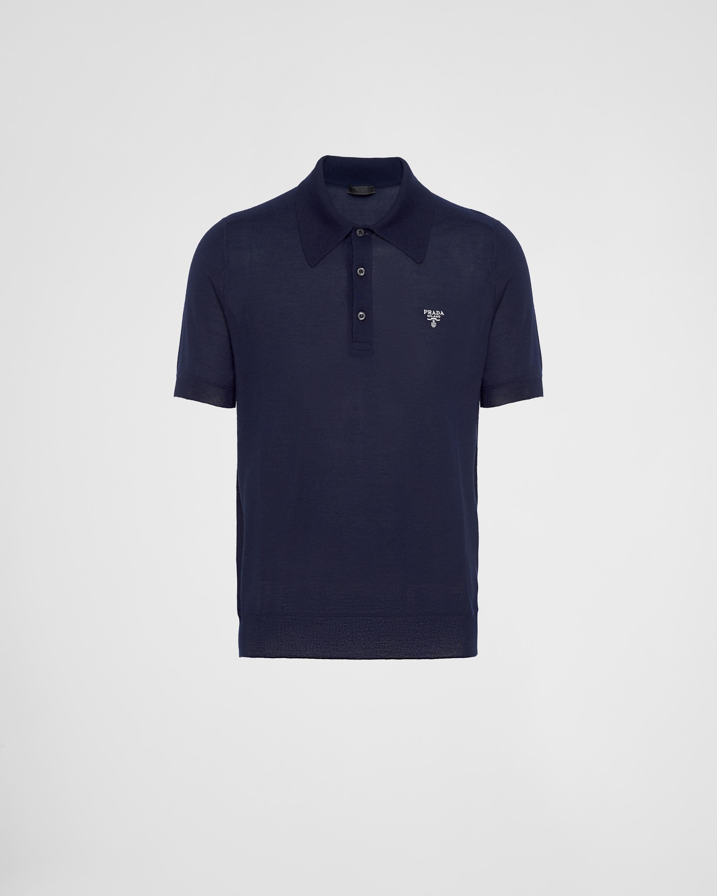 Cashmere polo shirt Product Image