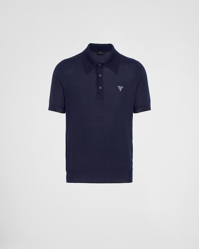 Cashmere polo shirt Product Image