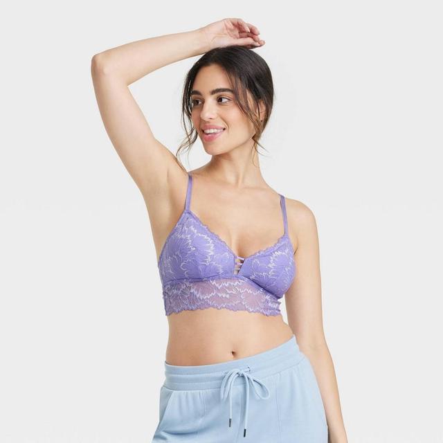 Womens Longline Lace Bralette - Auden Product Image