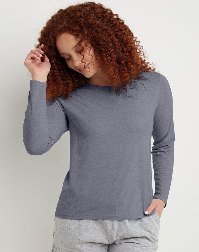 Womens Hanes Originals Long Sleeve Tri-Blend Tee Product Image