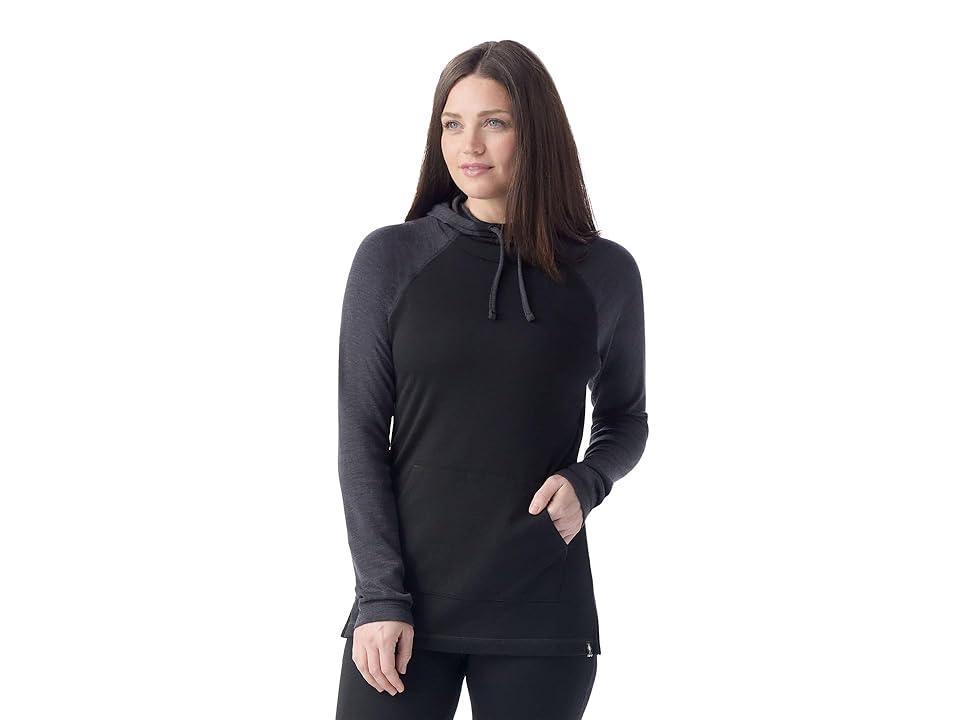 Smartwool Thermal Merino Drape Neck Hoodie Charcoal Heather) Women's Sweatshirt Product Image