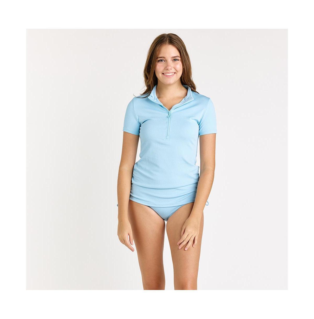 Calypsa Womens Half-Zip Adele Swim Top Product Image