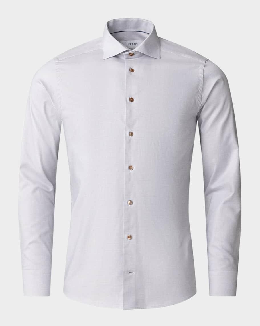 Mens Contemporary Fit Cotton-Lyocell Sport Shirt product image