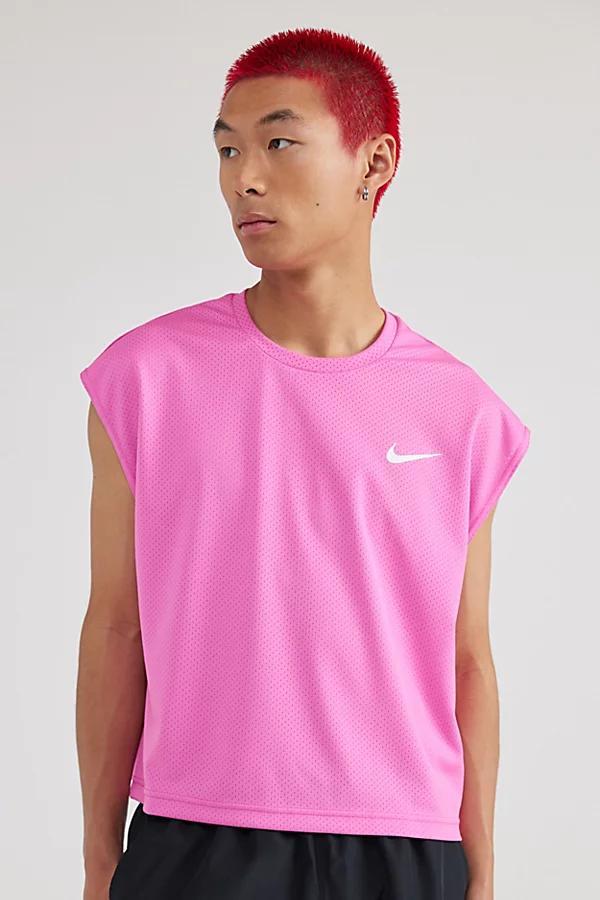 Nike UO Exclusive Cropped Swim Shirt Top Mens at Urban Outfitters Product Image