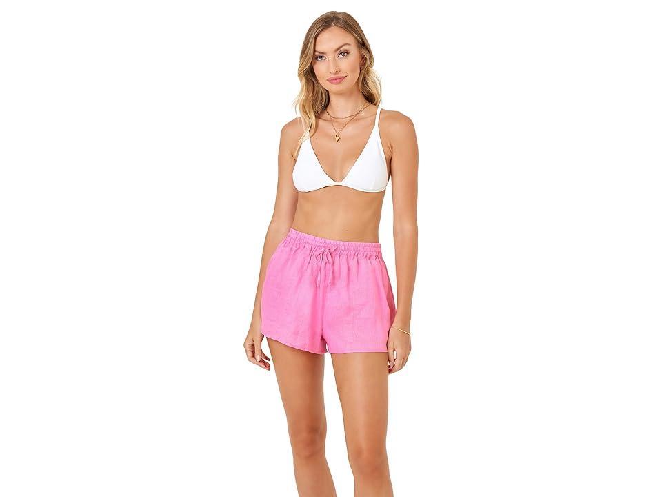 L*Space Rio Short (Guava) Women's Shorts Product Image