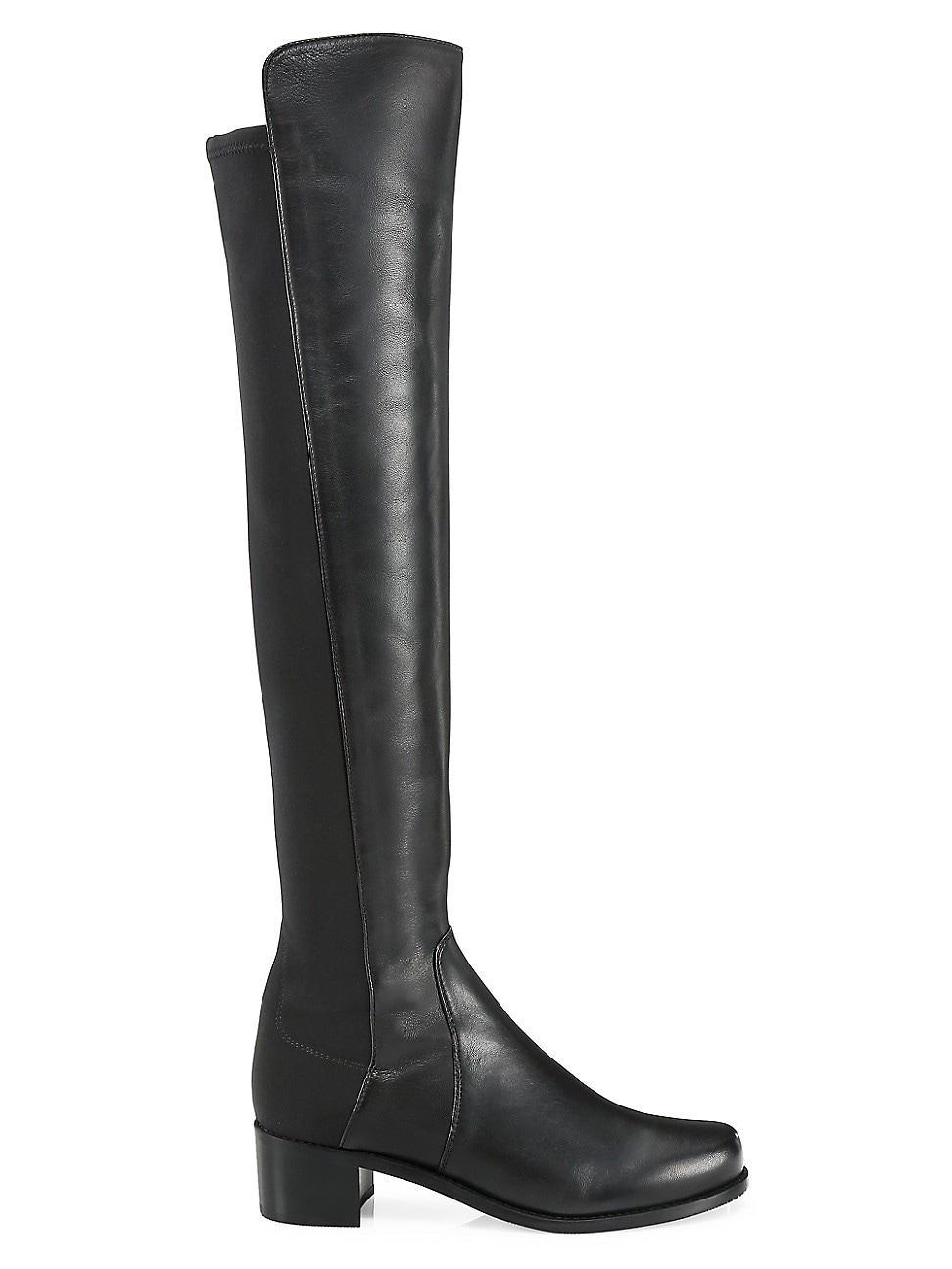 Womens Reserve Leather Over-The-Knee Boots - Black - Size 10.5 product image