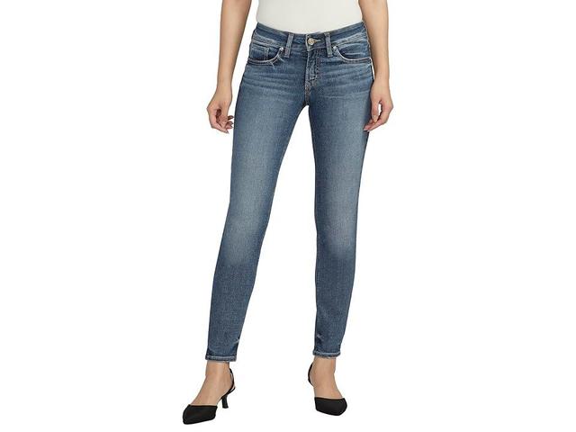 Silver Jeans Co. Britt Low Rise Curvy Fit Skinny Jeans L90102EAE364 (Indigo) Women's Jeans Product Image