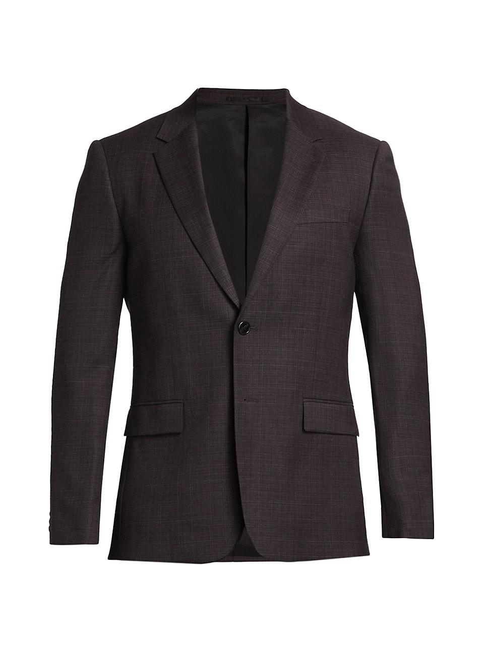 Mens Chambers Checked Wool Single-Breasted Jacket Product Image