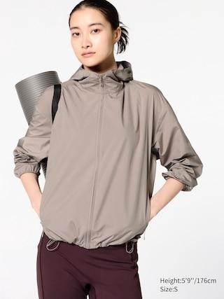 Womens Pocketable Uv Protection Parka with Water-Repellent Beige XS UNIQLO US Product Image