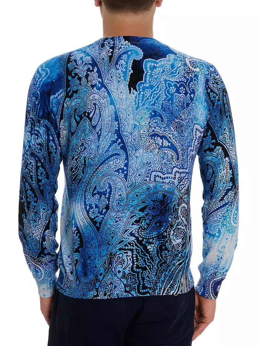 Boeger Paisley Cotton & Linen-Blend Sweater Product Image