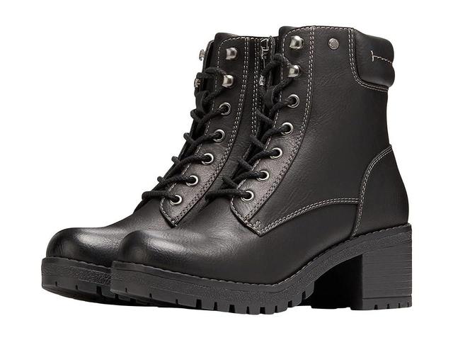 Eastland Brynn Womens Puff Collar Combat Boots Product Image