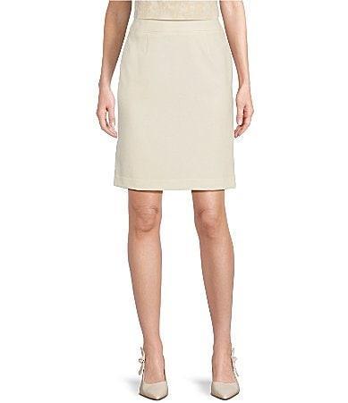 Calvin Klein High Rise Luxe Stretch Pencil Skirt Product Image