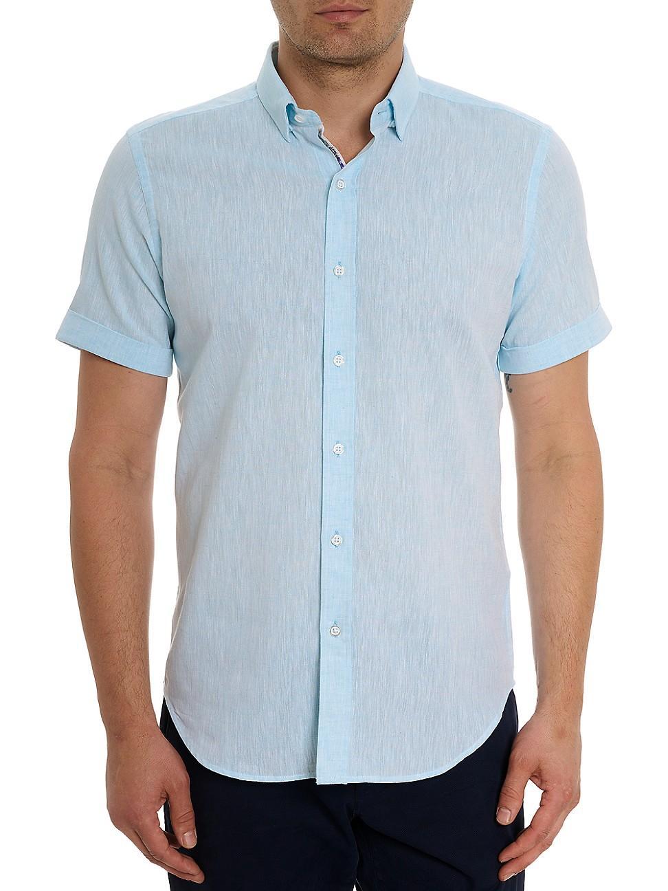 Mens Palmer Linen & Cotton-Blend Shirt Product Image