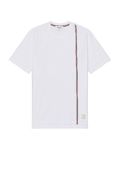 Thom Browne Rwb Stripe Short Sleeve Shirt Product Image