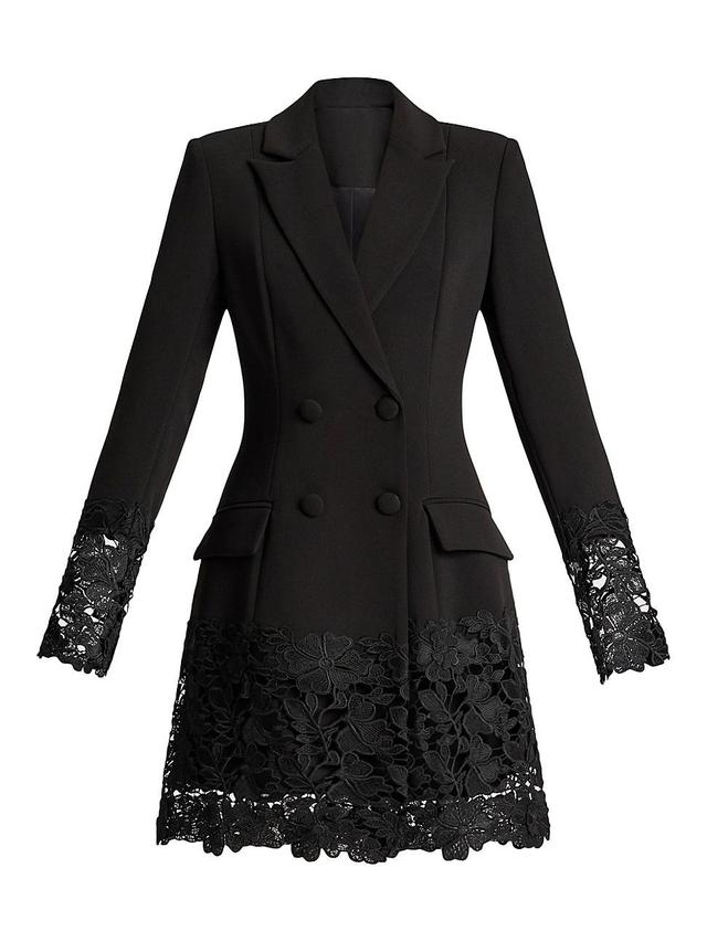 Womens Lace Blazer Minidress Product Image