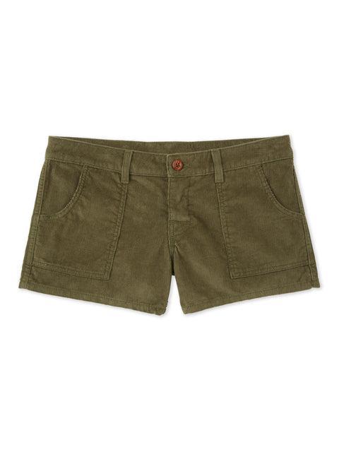 Women's Corduroy Shorts - Navy Product Image