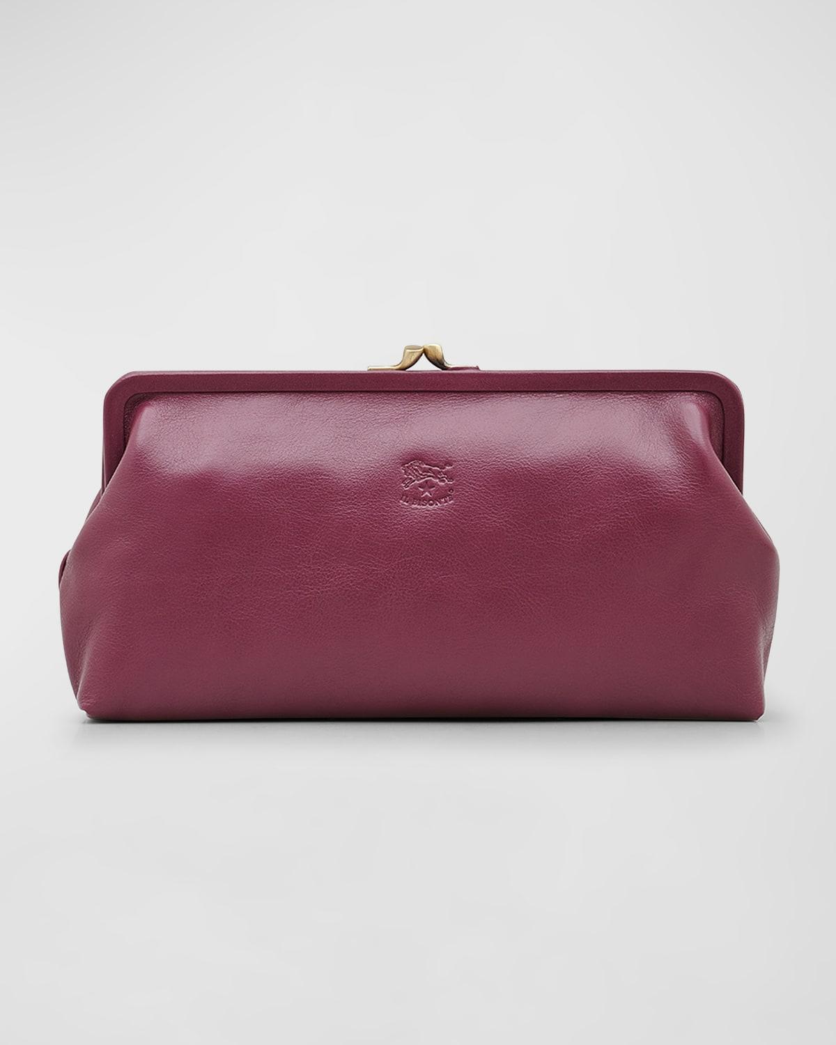 Womens Manuela Leather Clutch Product Image