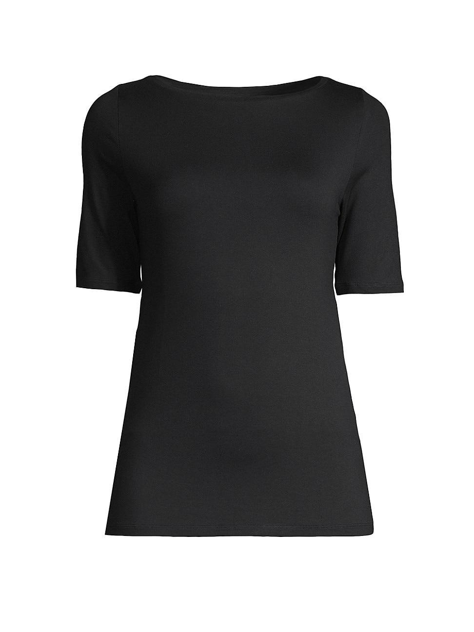 Womens Soft-Touch Boatneck Tee Product Image