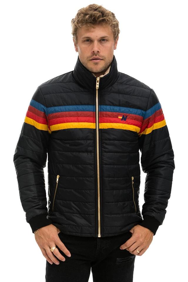 4 STRIPE JACKET -  BLACK Male Product Image