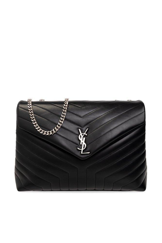 Loulou Large Shoulder Bag In Black Product Image