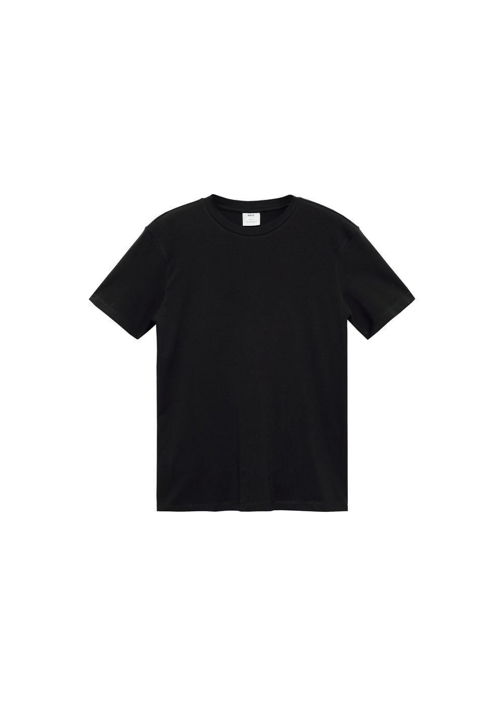 Basic cotton stretch T-shirt - Men | MANGO USA Product Image