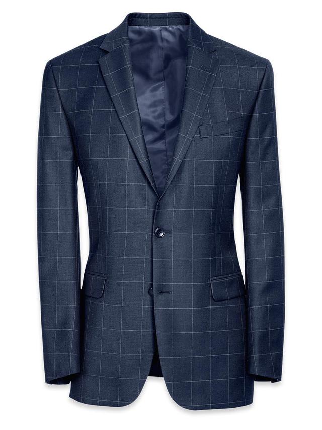 Tailored Fit Wool Essential Wool Notch Lapel Suit Jacket - Brown Product Image