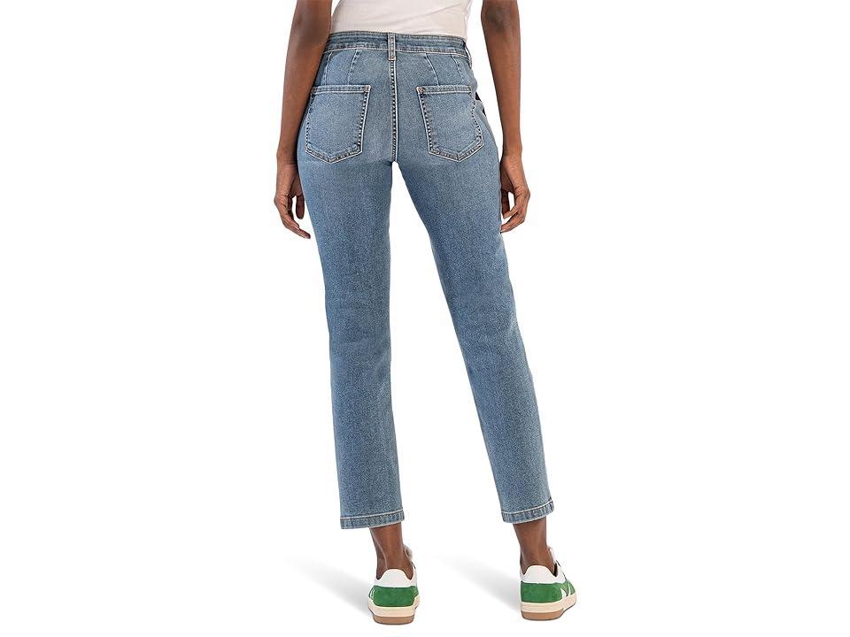 KUT from the Kloth Stevie Straight Leg-Porck Chop Pkts (Streamlined W/Med Base Wash) Women's Jeans Product Image