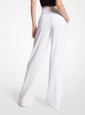 Crepe Wide-Leg Pants Product Image