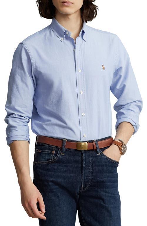 Polo Ralph Lauren Classic Fit Long Sleeve Cotton Oxford Button Down Shirt Product Image