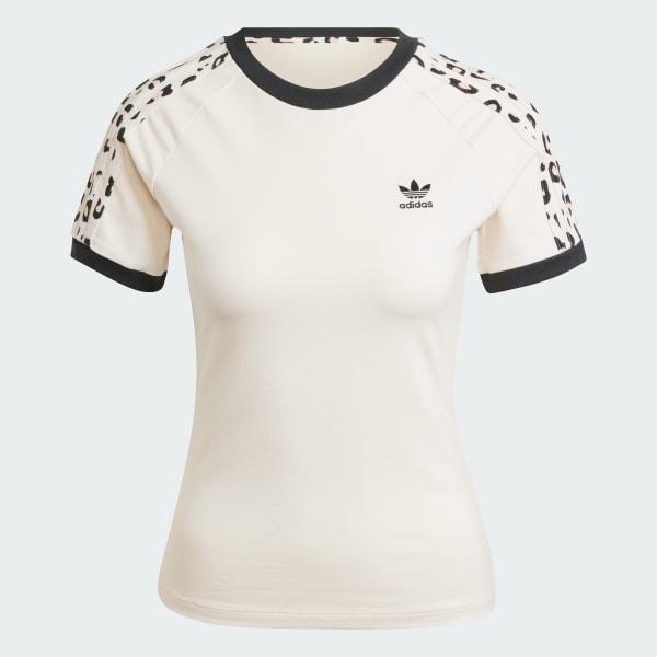 Leopard 3-Stripes Tee Product Image