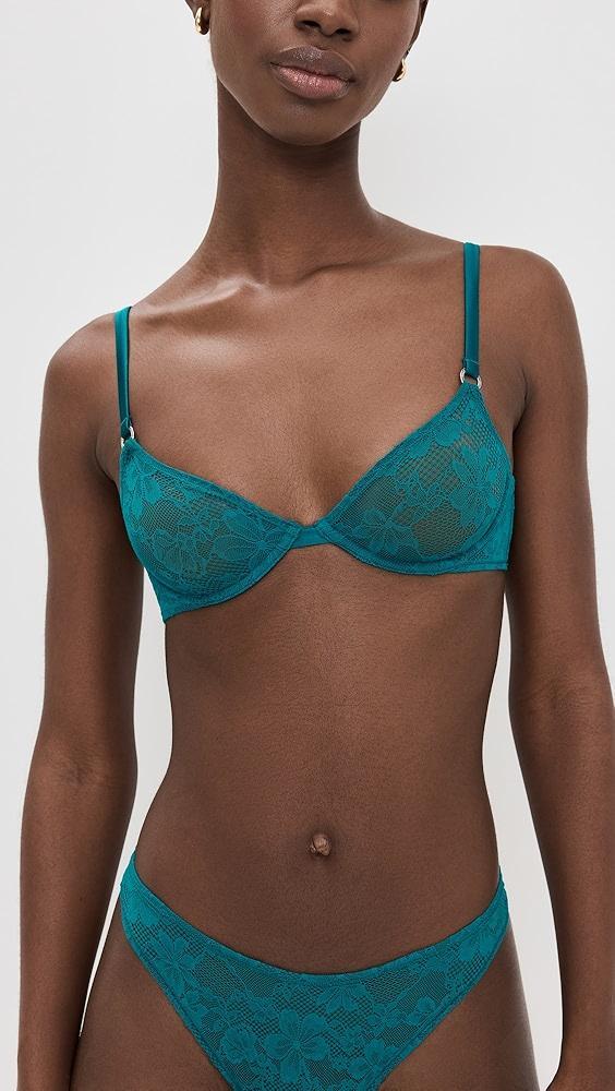 Fleur du Mal Fuller Cup Le Stretch Lace Demi Bra | Shopbop Product Image