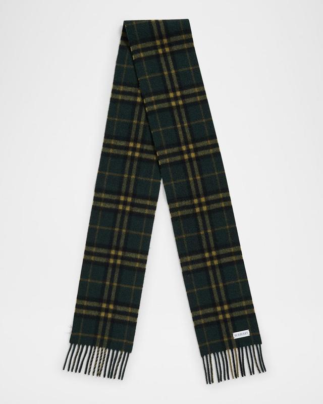 Men's Cashmere Medium Check Scarf Product Image