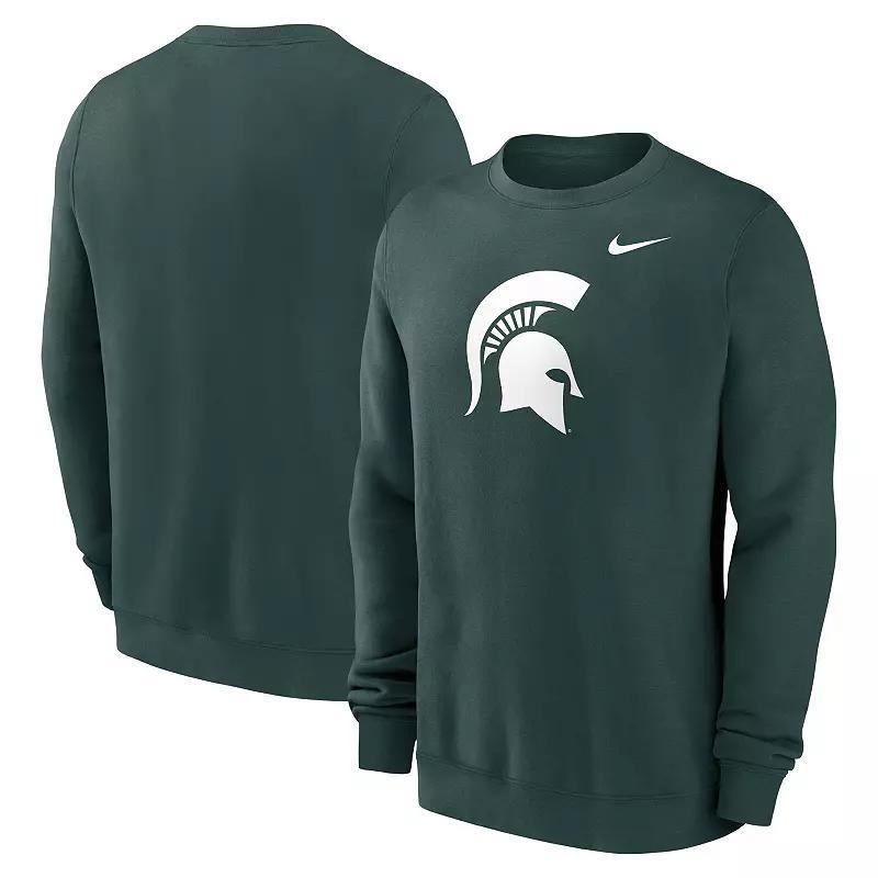 Mens Nike Michigan State Spartans Primetime Evergreen Fleece Pullover Sweatshirt Product Image